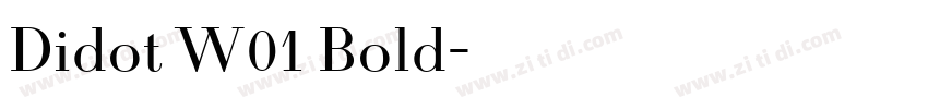 Didot W01 Bold字体转换